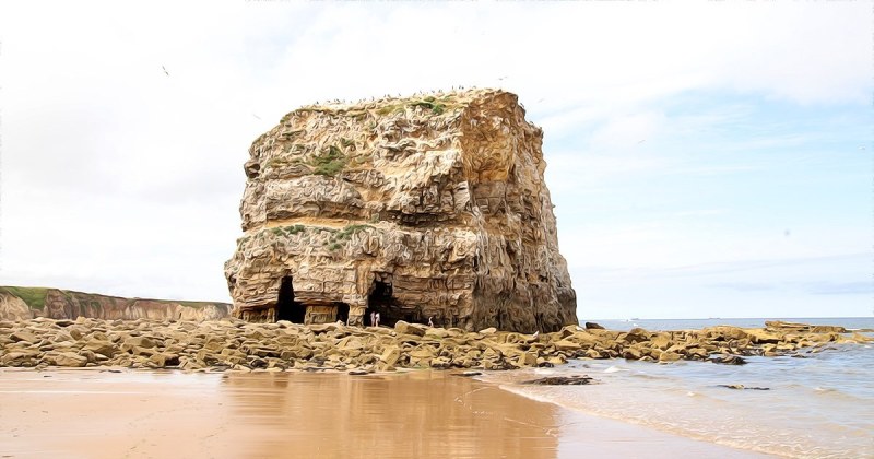Marsden Rock in South-Tyneside